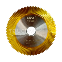 Фреза угловая левая "HSS" T-0011B (Ф70Х7.3ХФ12.7Х40) (100Е1/100G) (RAISE) желтая
