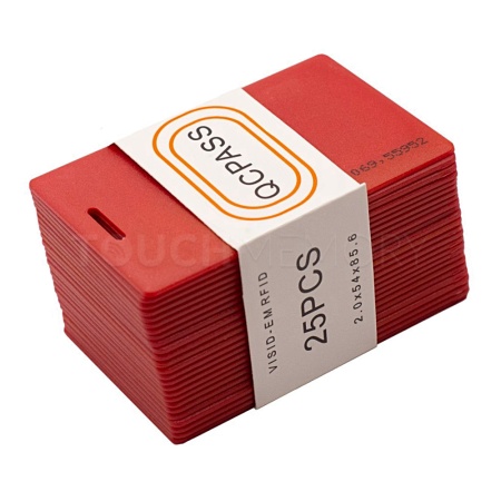 EM4100 CLAMSHELL CARD RED