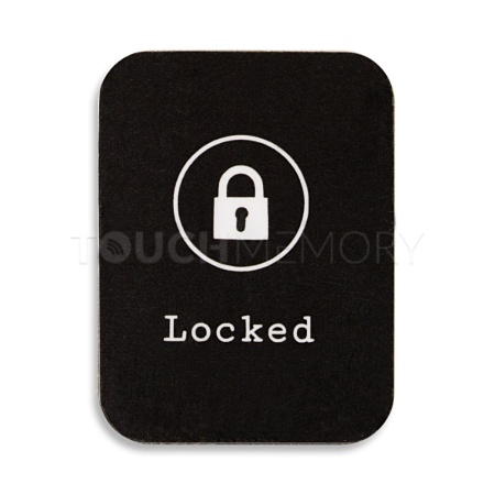 Стикер-самоклейка «Locked» (чип MF-3.2)