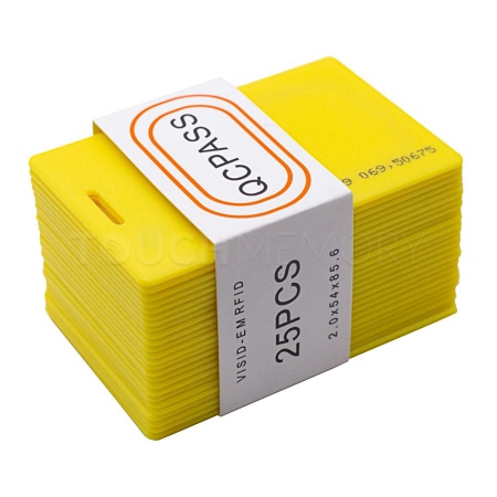 EM4100 CLAMSHELL CARD YELLOW